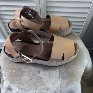 SARTO By Franco Sarto Tan Espadrille Shoes